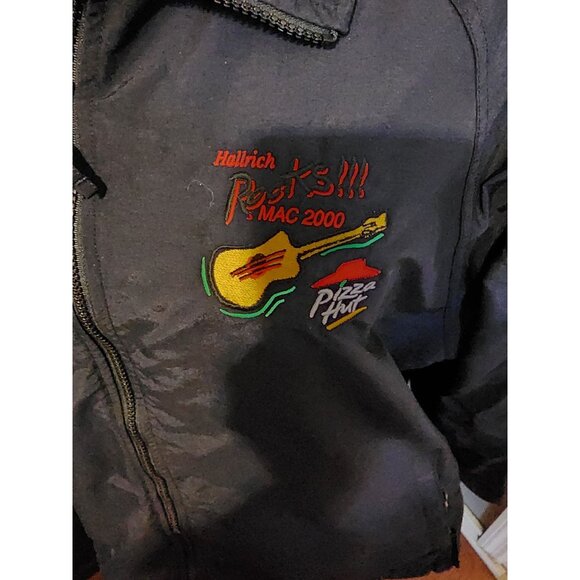 Vintage Land's End Pizza Hut MAC 2000 Jacket  Embroidered Logo & Guitar Design - Picture 5 of 11